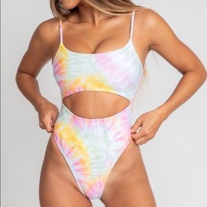 Skatie tie dye one piece
